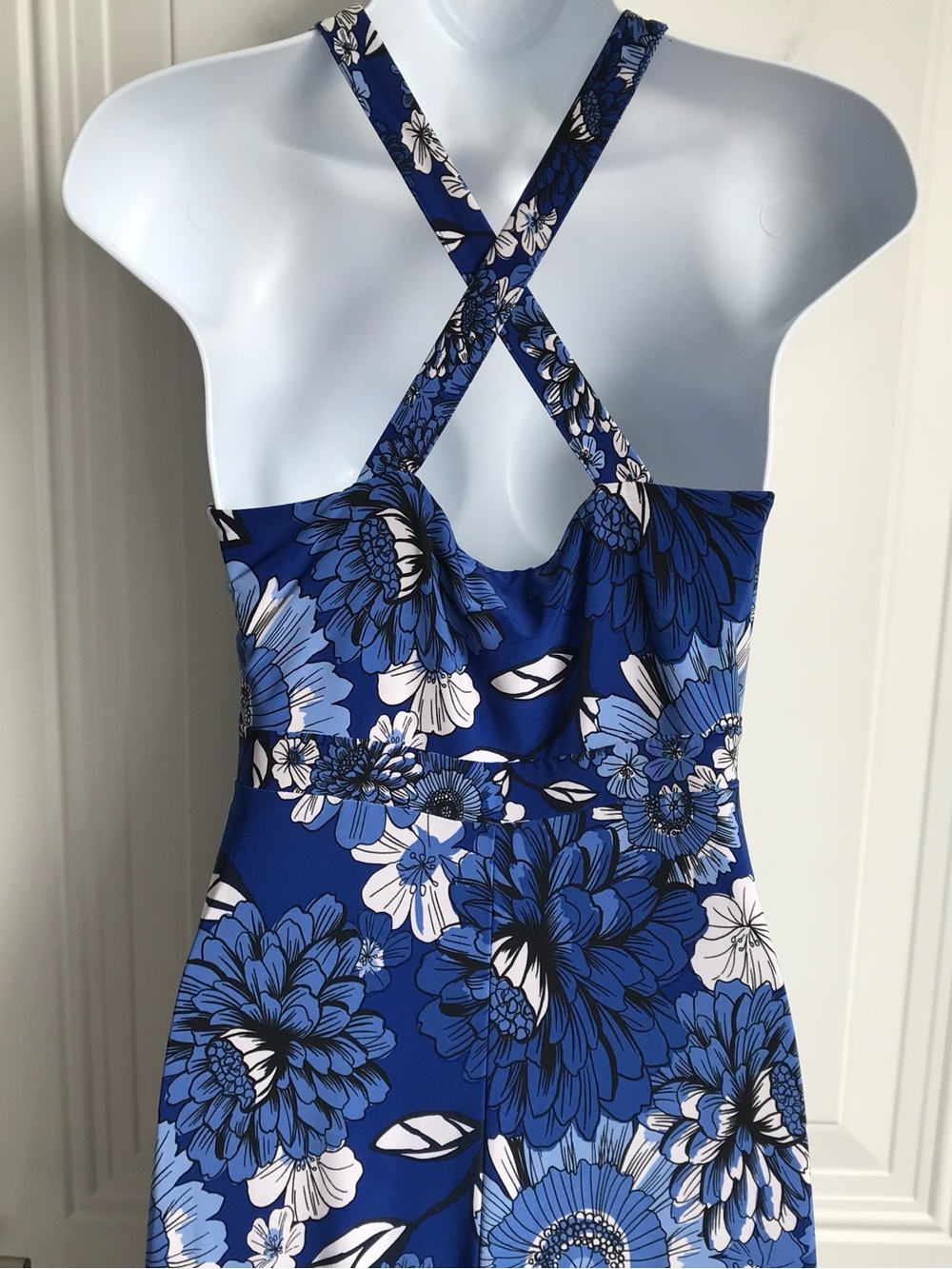INC Women’s XL International Concepts Blue & White Floral Sleeveless Dress EUC - Picture 12 of 16